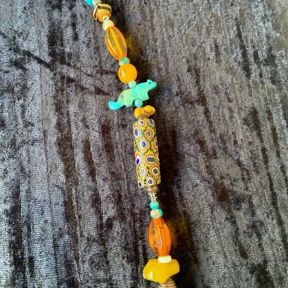 World Tribe turquoise fetish necklace - Picture 10 of 11